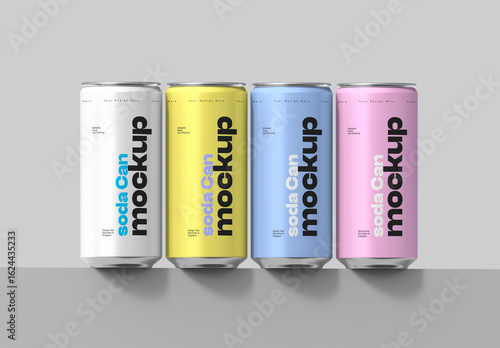 Soda Can Mockup Display