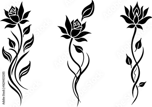 Polynesian Tribal Tattoo Pattern Set" vector bundle