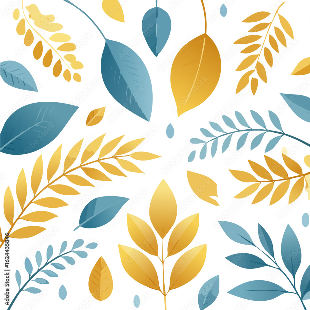 Fototapeta premium Background image that can be used as a leaf pattern, such as tiles, wallpaper, and wrapping paper