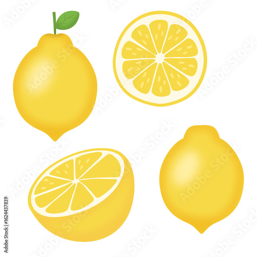 레몬, 과일, 스티커