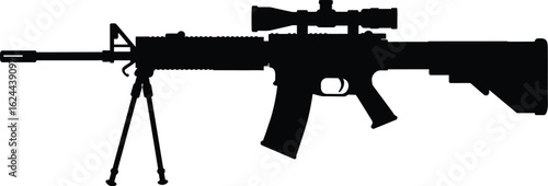 Sniper rifle silhouette