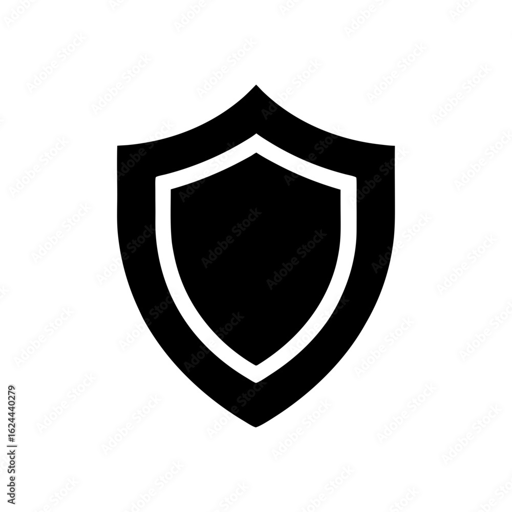 Shield silhouette icon for security and protection ideal for safe zone design with transparent background Shield silhouette icon for security and protection ideal for safe zone design with transparent background