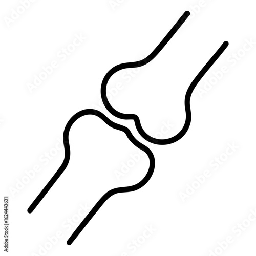 bone joint icon vector