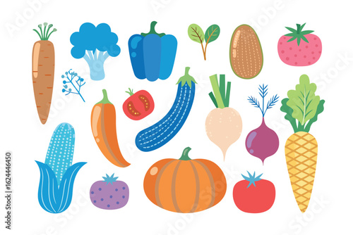 Harvest Bounty: A colorful assortment of freshly picked produce, including carrots, peppers, tomatoes, and corn, ready to bring a burst of flavor and nutrition to your table. 