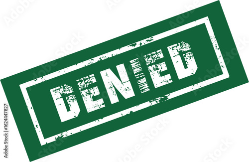 denied important Rubber Stamp Vector Template	