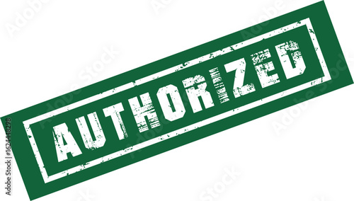 authorized important Rubber Stamp Vector Template	