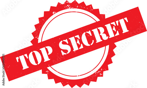 Top Secret Grunge Stamp Graphic