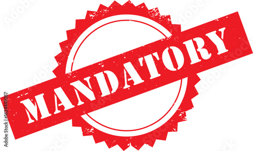Mandatory Grunge Stamp Graphic