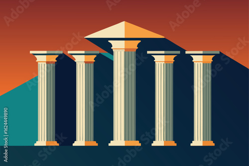 greek column capital types   doric  ionic  corinth.eps