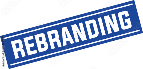 rebranding Rubber Stamp Vector Template	