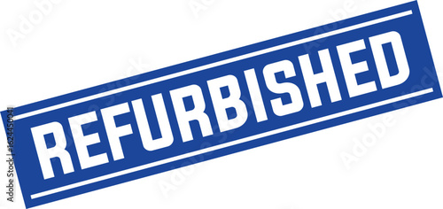 refurbished Rubber Stamp Vector Template	