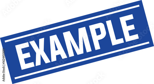 example Rubber Stamp Vector Template	