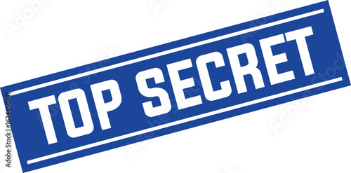 top secret Rubber Stamp Vector Template	