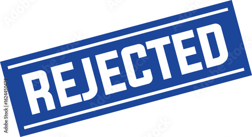 rejected Rubber Stamp Vector Template	