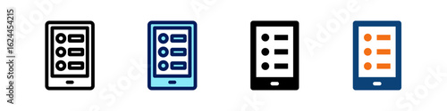 Radio Button All In One Icon Multi Styles Vector Set