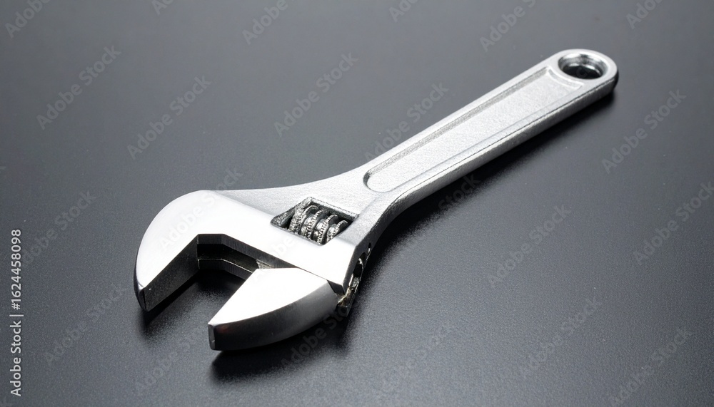 Obraz premium wrench on black background 