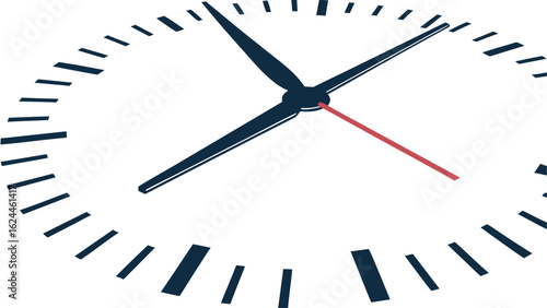clock on white background
