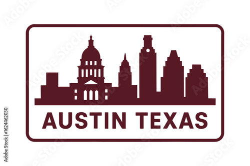 Austin Texas Skyline Illustration
