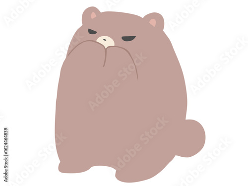 くま 口をふさぐ 主線なし