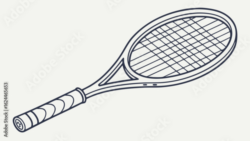 tennis racket and ball