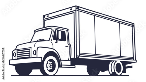 truck isolated on white