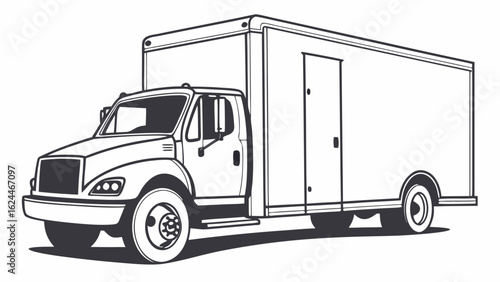 truck isolated on white