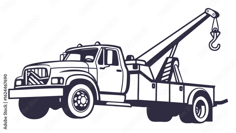 Naklejka premium truck isolated on white