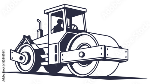 vector illustration of a tractor