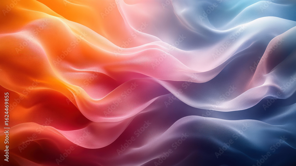 Fototapeta premium Abstract vibrant flowing colors (1)