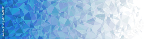Abstract delaunay voronoi trianglify polygon gradient background illustration.