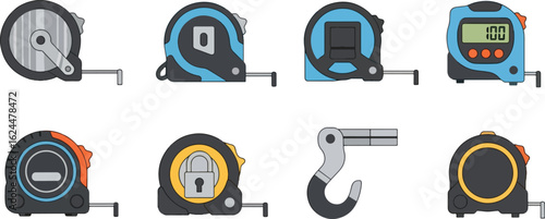 Collection of measuring tools