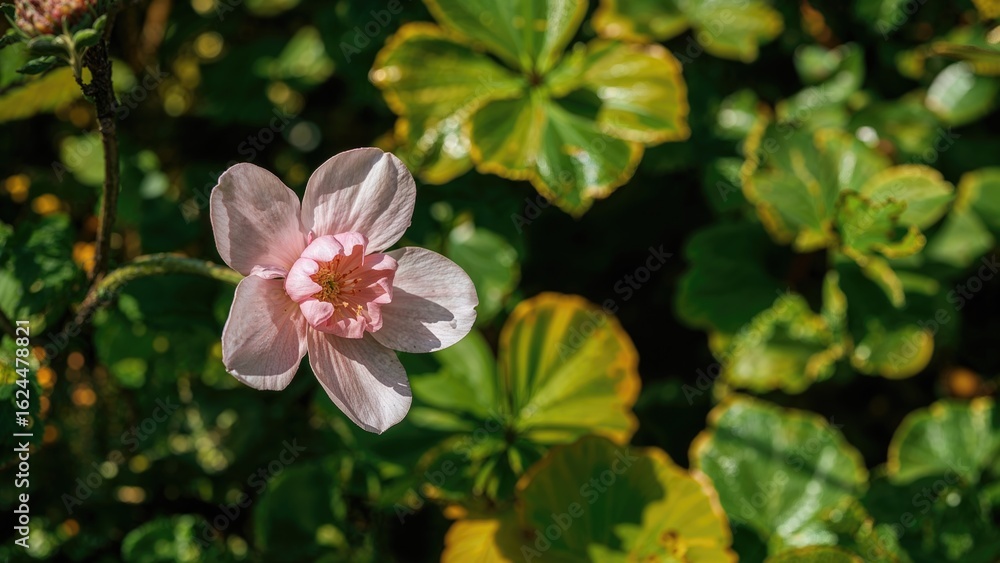 Obraz premium A beautiful floral display with leafy backdrop