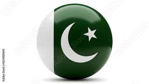 pakistan flag button shape design 