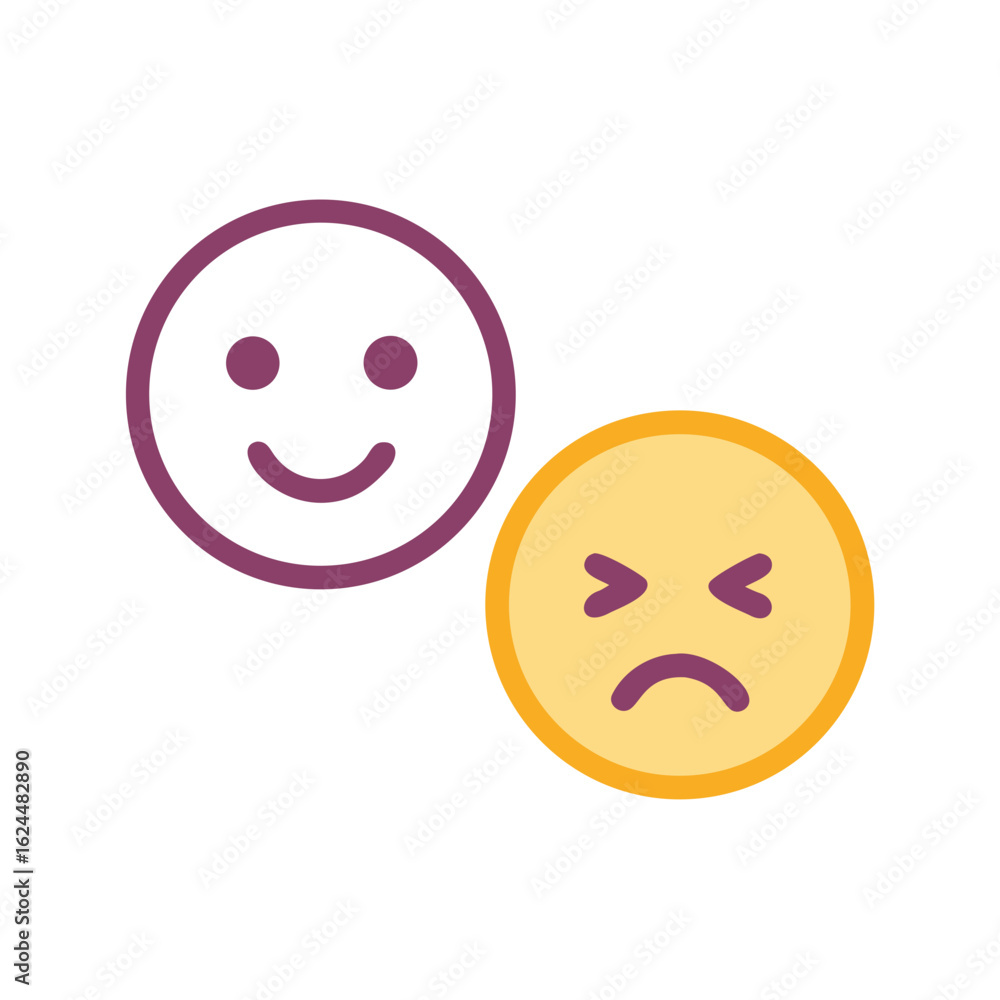 Fototapeta premium Emoji Faces Pack – Vector Reactions and Feelings