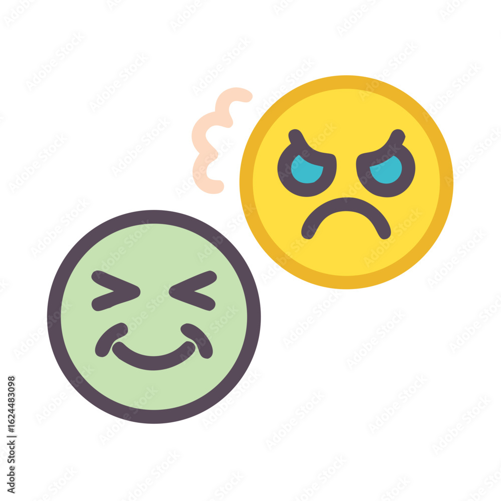Fototapeta premium Emoji Faces Pack – Vector Reactions and Feelings