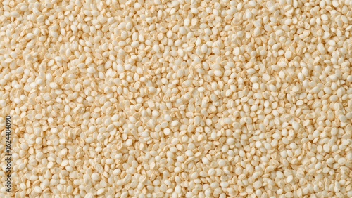 White sesame seeds texture in close proximity