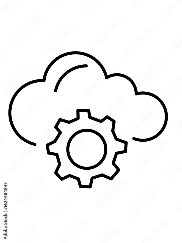 Cloud computing icon. Set of icons for data storage, download, upload, database, server Cloud computing icon. Set of icons for data storage, download, upload, database, server
