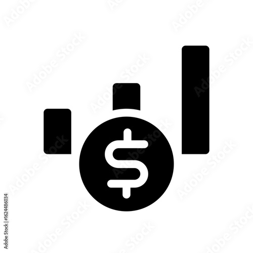 paid engagement glyph icon