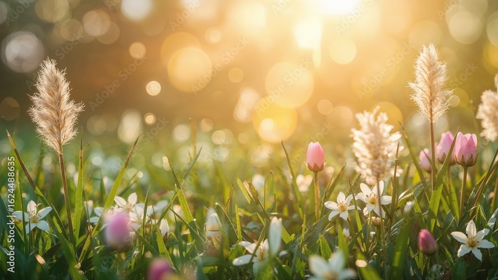 Fototapeta premium Spring art-inspired backdrop