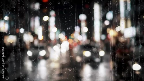 rain drops on the street