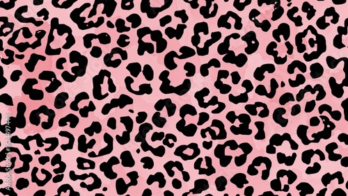 Abstract seamless grunge texture mimicking leopard print. Stylish pattern wallpaper designed for girls. Animal print fashion element.