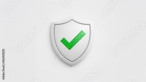 A white shield displaying a checkmark Free Download A white shield displaying a checkmark - GFXLoad