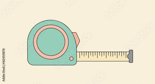 Unrolled Measuring Tape on Clear Background Use for Home Improvement & DIY Designs