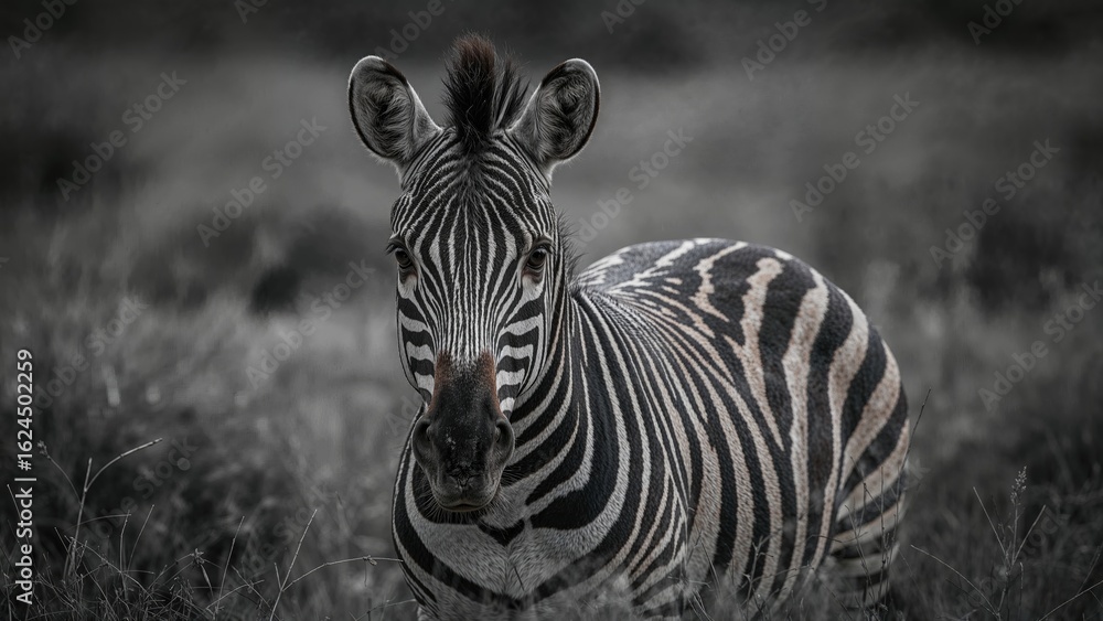 Fototapeta premium Monochrome Striped Animal