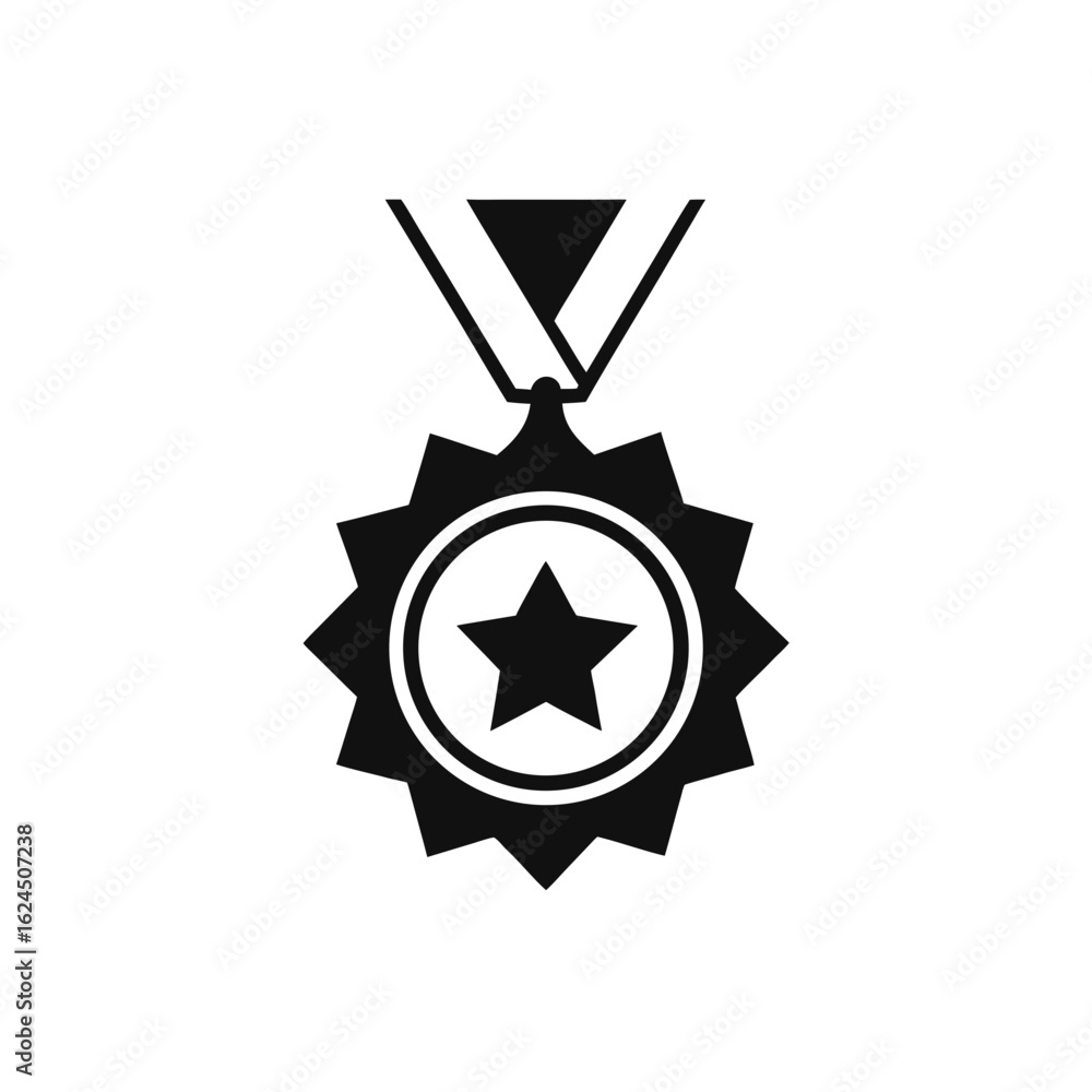 Star medal award icon isolated on transparent background Star medal award icon isolated on transparent background