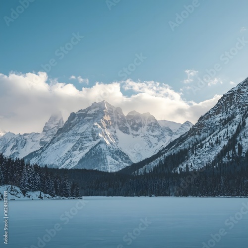 Wallpaper Mural mountain lake in the mountains Torontodigital.ca