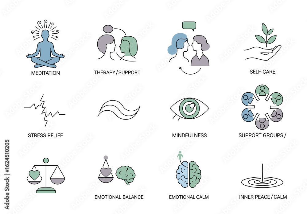 Fototapeta premium Meditation is a practice that involves focusing on the breath and clearing the mind. It is often used to reduce stress and promote relaxation