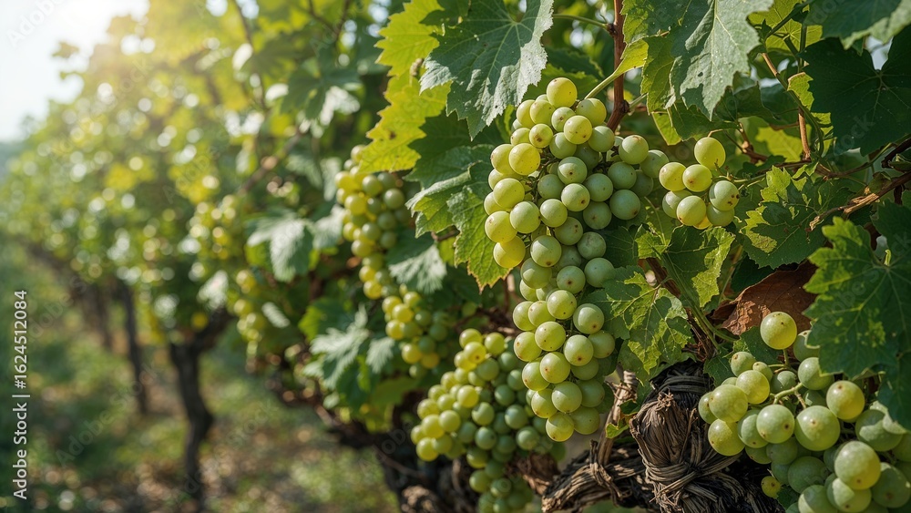 custom made wallpaper toronto digitalA thriving vine abundant with juicy green grapes in a garden setting