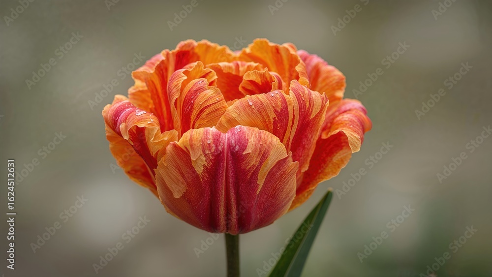 Bright and Colorful Parrot Tulip Blooms Bright and Colorful Parrot Tulip Blooms