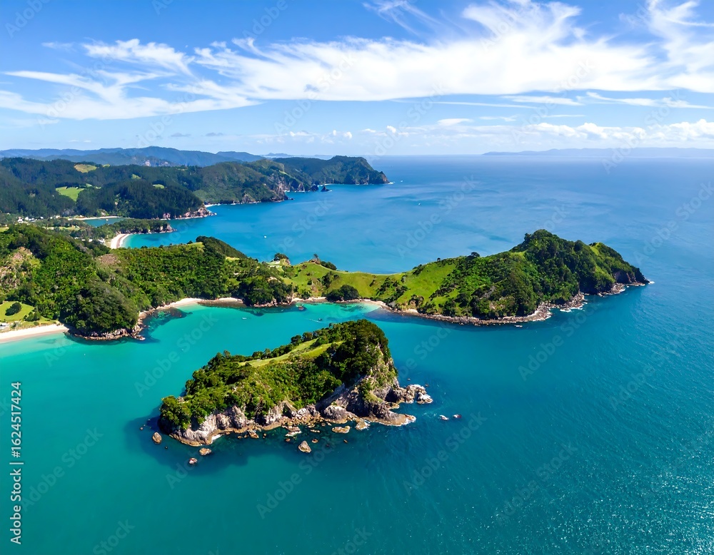 Fototapeta premium Coastal islands with turquoise waters